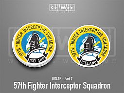 Kitsworld SAV Sticker - USAAF - 57th Fighter Interceptor Squadron 